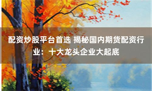 配资炒股平台首选 揭秘国内期货配资行业：十大龙头企业大起底
